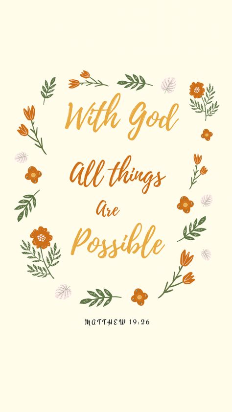 Matthew 19:26 Wallpaper Aesthetic, With God All Things Are Possible Wallpaper, Mathew 19:26 Wallpaper, Matthew 19:26, With God All Things Are Possible, Matthew 19 26 Wallpaper, Yeshua Quotes, Bible Help, Gospel Art