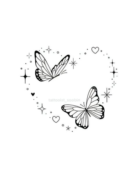 Unique Tattoos Butterfly, Cute Tattoos For Women Stencil, Butterfly Tattoo Stencil Design, Butterfly Tattoo For Lost Loved One, Butterfly And Heart Tattoo, Heart Butterfly Tattoo, Butterfly Tattoos Images, Butterfly Tattoo Stencil, Butterfly Tattoos On Arm