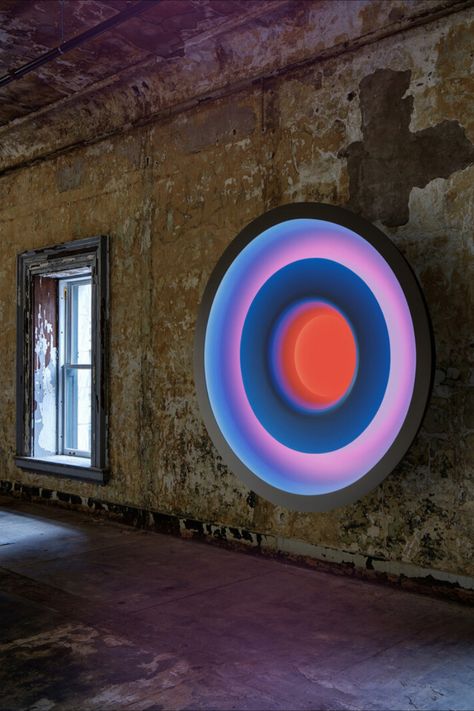 Circle Art Installation, Lighting Art Installation, Music Installation Art, Portal Installation, Portal Artwork, Circle Installation, Light Installation Art, Digital Art Installation, Neon Art Installation