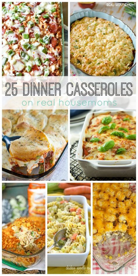 Comfort food is the best, and these 25 Dinner Casseroles are just the thing to feed a crowd and fill you up! Food Casseroles, Royal Bank, Feed A Crowd, Easy Casserole Recipes, Easy Casserole, Feeding A Crowd, Samosa, One Pot Meals, Main Dish Recipes