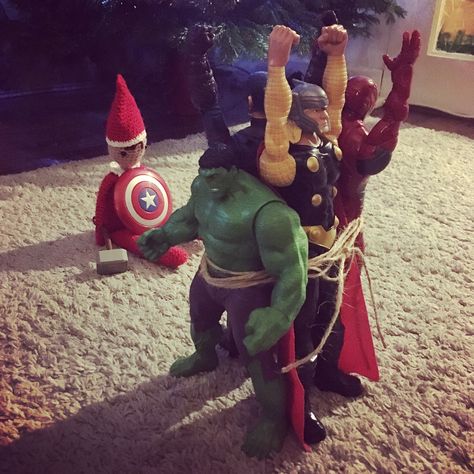 Marvel Elf On The Shelf Ideas, Elf Disney Ideas, Elf On The Shelf Marvel, Disney Elf On The Shelf Ideas, Elf On The Shelf In Disney World, Spiderman And Elf On The Shelf, Elf On The Shelf Going To Disney, Elf Ideas Easy, Elf Shelf