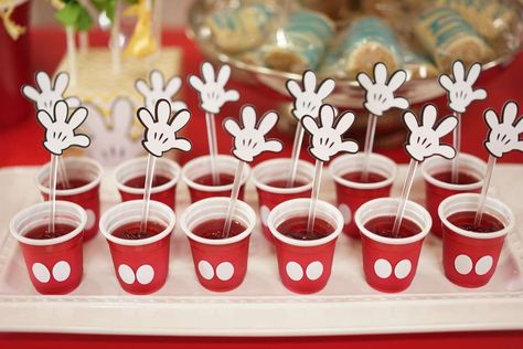 Mickey Mouse Inspired Food, Mickey Mouse Party Table, Mickey Mouse Dessert Table, Mickey Mouse 1st Birthday Party, Mickey Mouse Treats, Mickey Mouse Birthday Party Ideas, Mickey Mouse Birthday Decorations, Mickey First Birthday, Mickey 1st Birthdays