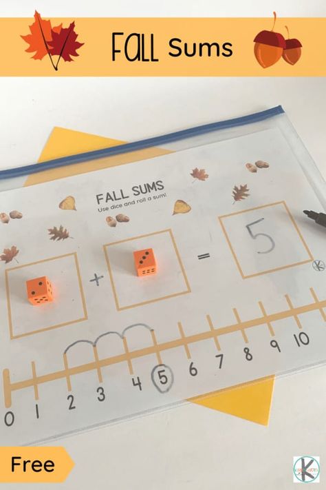 Number Line Activities, Addition Activity, Fall Addition, Adding Activities, Line Math, Adding Numbers, Addition Activities, Subtraction Activities, Math Activities For Kids