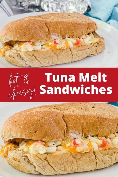 Melt Sandwiches, Tuna Melt Sandwich, Tuna Melt Recipe, Food Sandwiches, Blackberry Jam Recipes, Tuna And Egg, Make Lunch, Hot Tuna, Melt Recipe