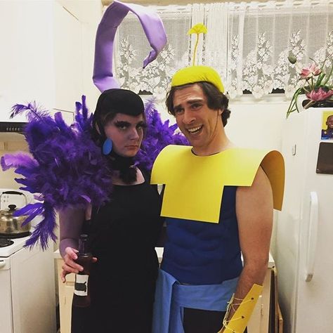 Hamilton Halloween Costume, Hamilton Halloween, Emperors New Groove Yzma, Yzma And Kronk, Disney Couple Costumes, Homemade Mermaid Costumes, Easy Couples Costumes, Cute Couples Costumes, Funny Couple Costumes