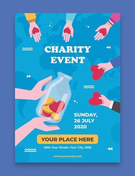 Charity Poster Template AI, EPS Charity Day Ideas, Charity Design Ideas, Charity Donation Poster Design, Charity Campaign Poster, Charity Design Posters, Charity Fundraising Poster, We Are Open Poster Design, Charity Poster Ideas, Anouncment Ideas Poster