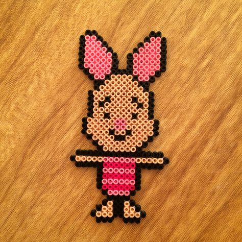 Piglet Piglet Perler Beads, Melt Beads, Melt Beads Patterns, Baby Piglets, Perler Ideas, Beads Art, Beads Patterns, Bead Diy, Diy Perler Bead Crafts