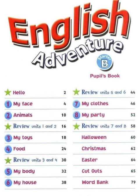 English Adventure Starter B Pupil's book Abc Workbook, English Worksheets For Kindergarten, English Activities For Kids, English Phonics, Kids English, Word Bank, Teaching Practices, English Lessons For Kids, English Activities