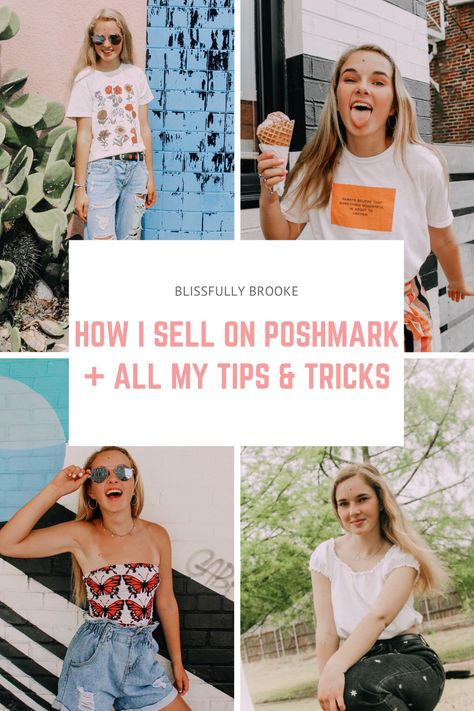 How To Sell Clothes, Poshmark Packaging, Sell On Poshmark, Selling Clothes Online, Reselling Clothes, Meghan And Harry, Resale Clothing, Thrifted Outfits, Gain Followers