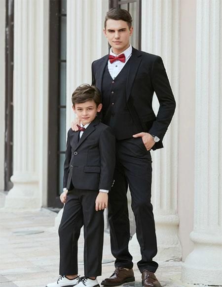 Man Black Suit, Matching Suits, 3 Piece Suit Wedding, Suit 3 Piece, Suit For Wedding, Prom Dinner, Mom Daughter Outfits, Mens Fashion Wedding