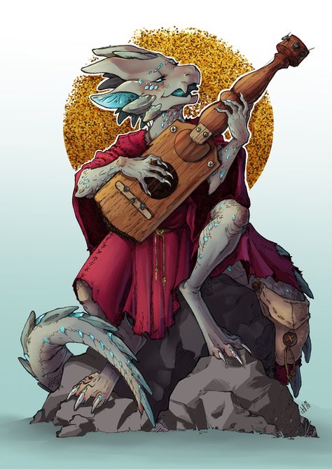 JillTheSuccubus on Twitter: "Finished commission for Gracie Grace, featuring this lovely kobold bard!… " Kobold Bard, Kobold Dnd, Bard Dnd, Dnd Bard, Dnd Races, Dnd Dragons, Fantasy Races, Dungeons And Dragons Characters, Dnd Art