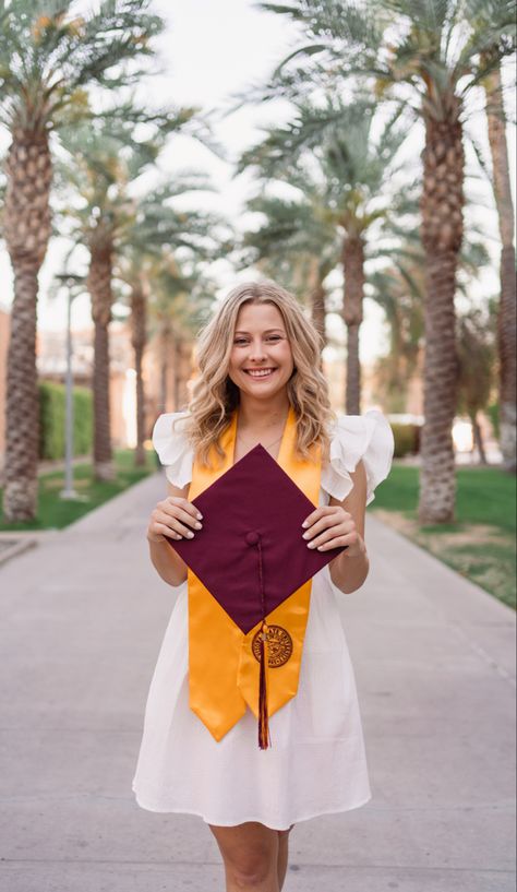 Senior pictures, cap and gown, collage pictures Arizona State Graduation Pictures, Picture With Cap, Arizona State University Graduation, University Senior Pictures, Grad 2023, Grad Pictures, College Acceptance, Future School, Graduation 2024