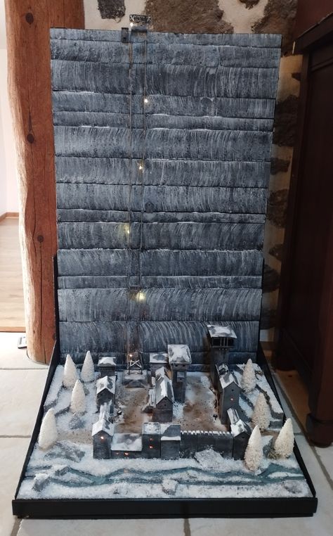 Castle Black Game of Thrones GOT diorama Castle Black Game Of Thrones, Game Of Thrones Diorama, Game Of Thrones Castles, Blender Ideas, Castle Black, Wall Game, Black Castle, Minecraft Games, Fantasy World