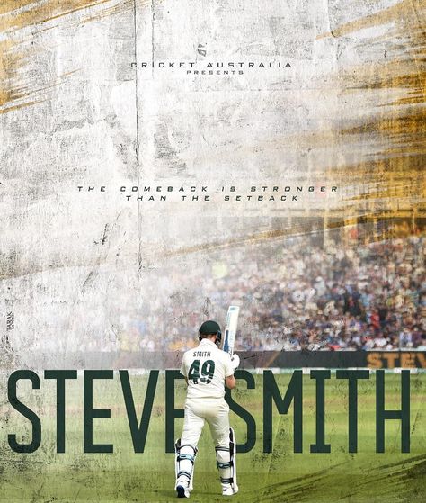 What if Cricketers had Movie Posters ft. Steve Smith . . . . @steve_smith49 @cricketaustralia @icc #stevesmith #australia #cricket #summer… What If Poster, Cricket Posters, Australia Cricket Team, Cricket Books, Steven Smith, Cricket Australia, Dear Zindagi Quotes, Cricket Coaching, Cricket Quotes