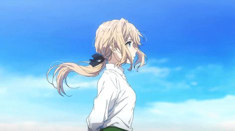 Violet Evergarden, Books Wattpad, Violet, Wattpad, Gif, Blonde, Books, Hair, Anime