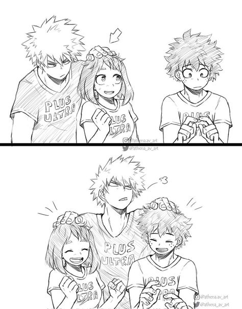 Deku And Uraraka, Mha Bakudeku, Bakugo Deku, College Au, Bakugou Manga, Little Doodles, Boku No Hero Academia Funny, My Hero Academia Episodes, Hero Academia Characters