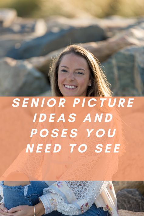 SENIOR PICTURE IDEAS AND POSES YOU NEED TO SEE - Tips you need to know for the best senior photos. When it comes to senior pictures you want to be creative and different. Take a look at my ideas and others’ to give you some needed inspiration. Outside Senior Pictures, Casual Senior Pictures, Senior Pictures Locations, Outdoor Senior Pictures, Senior Year Pictures, Cute Senior Pictures, Creative Senior Pictures, Senior Picture Props, Senior Photography Inspiration