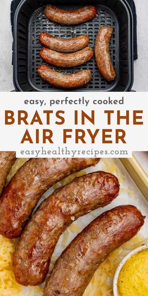 Air Fryer Brats, Air Fryer Recipes Healthy Low Carb, Brats Recipes, New Air Fryer Recipes, Air Fryer Foods, Food Air Fryer, Air Fryer Food, Cooks Air Fryer, Air Fryer Ideas