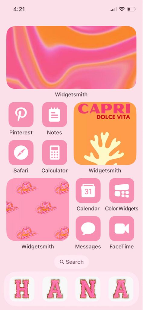 Preppy Messages Icon, Preppy Aesthetic Homescreen, Pink And Orange Homescreen, Preppy Phone Layout, Preppy Lockscreen, Preppy App Icons, Preppy Home Screen, Preppy Homescreen, Iphone Wallpaer