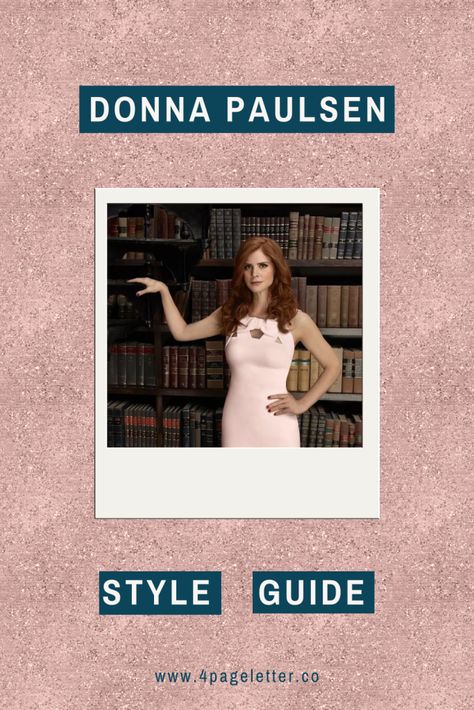 Donna Paulsen, Suits - Four Page Letter Co Suits Donna Outfits, Donna Paulsen Outfits, Donna Suits, Donna Paulsen, Split Sleeve Dress, Sarah Rafferty, Element Dress, Pink Sheath Dress, Minimal Patterns