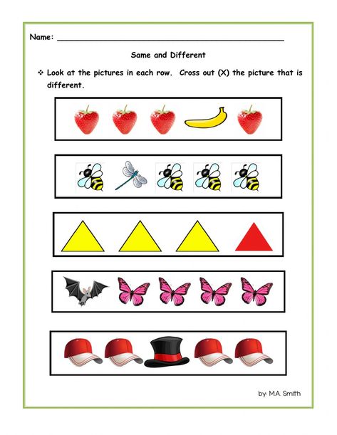 Same and Different Interactive worksheet Likeness And Differences Worksheet, Alike And Different Worksheet, Alike And Different Preschool, Same Different Worksheet, Same And Different Activities, Same Or Different Worksheets, Same And Different Worksheets, Same And Different, Same Or Different