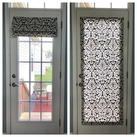 Magnetic Shade for your metal door. View more at magneticshades.etsy.com  #etsy #glassdoor #patiodoor #frenchdoor #romanshade Magnetic Roman Shades, Metal French Doors, Classroom Windows, Magnetic Blinds, French Door Coverings, Patio Door Coverings, French Doors Bedroom, Door Shades, Door Window Covering