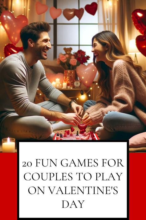 Valentine's Day is a perfect occasion to strengthen your bond and share some laughter with your significant other. Games can be an excellent way to connect, have fun, and create new memories. Here are 20 games that couples can enjoy together on Valentine's Day, each offering a unique way to celebrate your love. Fun Games For Couples, Romantic Scavenger Hunt, Valentine Party Game, Games For Couples, Valentine's Party, Romantic Ideas, Valentine's Day Games, Romantic Picnics, New Memories