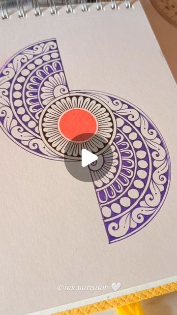 Mandala Pens, Basic Mandala, Pen Mandala, Draw With Me, Zen Doodle Patterns, Geometric Pattern Art, Geometric Mandala, Zen Doodle, Mandala Drawing