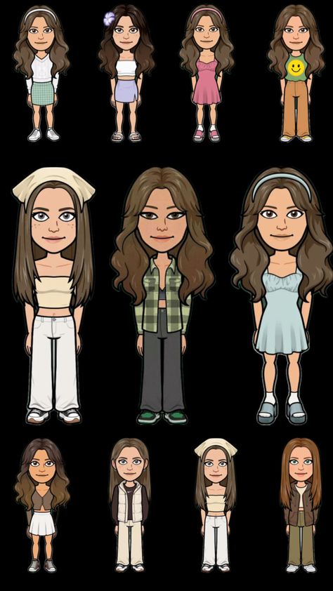 #bitmoji#vibes #music #wallpaper #tv #summer#winter#fall#spring Cute Bitmoji Outfits Summer, Snapchat Bitmoji Outfits Winter, Pretty Bitmoji Ideas, Bitmoji Outfits Baddie, Cute Snapchat Bitmoji Ideas, Snapchat Avatar, Bff Matching Outfits, Bitmoji Outfits, Bff Matching