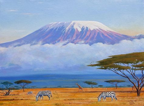 5 Ways To Start Making Better Decisions Today Kilimanjaro Illustration, Kilimanjaro Painting, Savanna Diorama, Pinterest Wall, Painting Sunrise, Mt Kilimanjaro, Wall Drawings, Climbing Tower, Kenya Travel