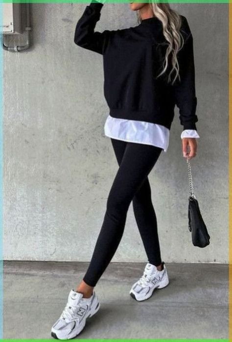 Outfits Leggins, Looks Adidas, Leggings Outfit Casual, Look Legging, Looks Jeans, Black Leggings Outfit, Leggings Outfits, Perfect Leggings, Ținută Casual