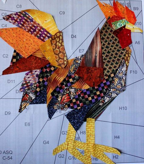 Bird Quilt Blocks, Chicken Quilt, How To Quilt, Paper Pieced Quilt Patterns, Farm Quilt, Applique Ideas, Foundation Paper Piecing Patterns, Paper Quilt, Quilt Block Patterns Free