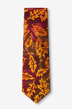 Stamped Fall Leaves Tie Thanksgiving With Friends, Groom Tie, Fall Ties, Unique Thanksgiving, Rainbow Wedding, Mens Ties, Brown Tie, Mens Neck Ties, Tie Accessories