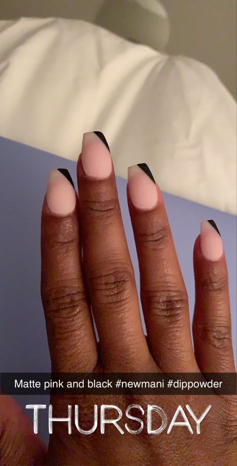 Black Dip Powder Nails Short, Dip Designs, Fly Nails, Pink Dip, Dip Manicure, Coffin Nails Matte, Dip Nails, Nails Today, Coffin Shape