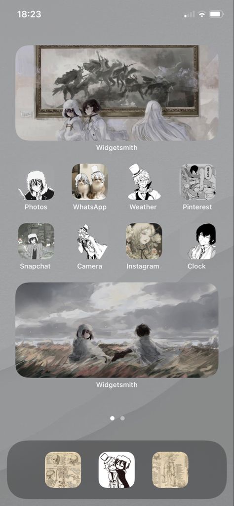 Bsd Homescreen, Phone Wallpaper Themes, Dog Wallpaper Iphone, Bungou Stray Dogs Wallpaper, Phone Inspiration, Dog Phone, Homescreen Layout, Dog Wallpaper, Graphic Design Fun