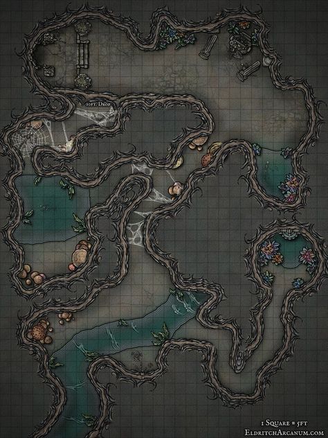 Cave Ruins [30x40] [72dpi] : battlemaps Dnd Cave Map Grid, Cave Dungeon Map, Dnd Battle Maps Cave, Dnd Cave Battle Map, Cave Map Rpg, Cave Dnd Map, Dnd Maps Caves, Dnd Cave, Cave Battlemap