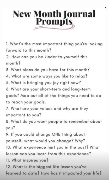 First Day Of The Month Journal Prompts, Month Recap Journal Prompts, Journal Prompts For September, 1st Of The Month Journal Prompts, Journal Prompts For New Month, New Month Prompts, First Of The Month Journal Prompts, Start Of Month Journal Prompts, Beginning Of Month Journal Prompts