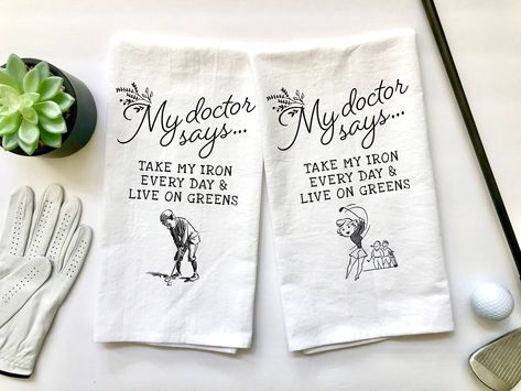 Couples Golfing, Golf Bar, Funny Golf Gifts, Golf Gifts For Men, Funny Golf, Funny Gifts For Dad, Golf Gift, Golf Towel, Golf Humor