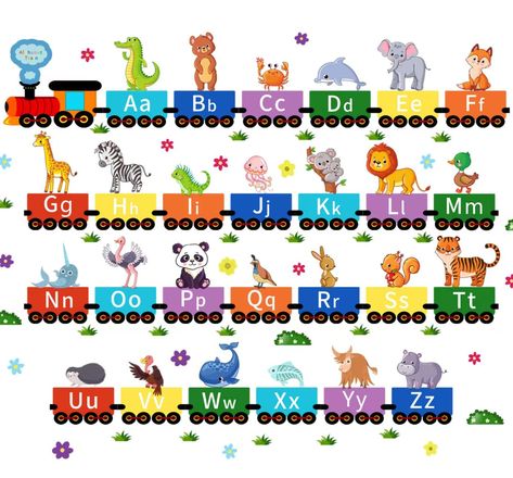 Abc Wall Decor Classroom, Alphabet Wallpaper Design, Alphabet Decorations Classroom, School Wall Decoration Classroom Decor, Abc Decor, Classroom Wall Decals, Toddler Classroom Decorations, Abc Wall Decor, Writing Practice Kindergarten