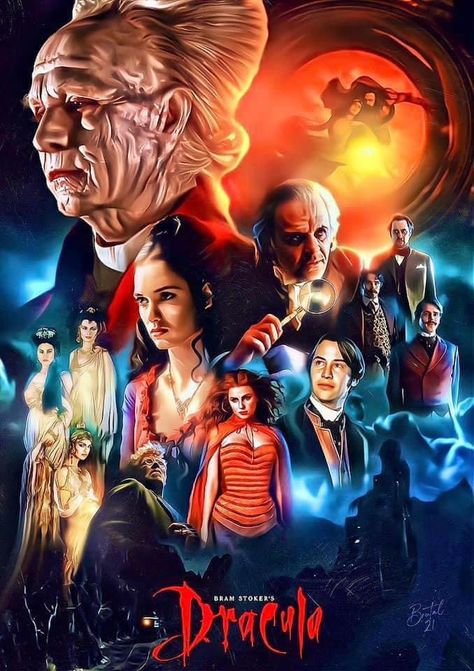 Dracula 1992, Castlevania Dracula, Horror Movie Scenes, Dracula Art, Classic Monster Movies, Vampire Dracula, Vampire Movies, Best Movie Posters, Bram Stoker's Dracula