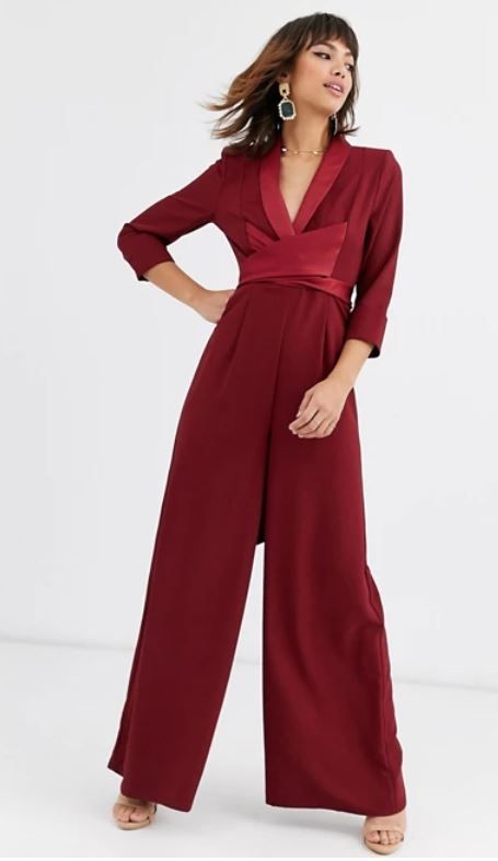 Jumpsuit Formal, Embroidery Jumpsuit, Maroon Jumpsuits, Leopard Print Jumpsuit, Pleated Jumpsuit, Outfits Dressy, Off Shoulder Jumpsuit, Christmas Party Outfit, Christmas Party Outfits