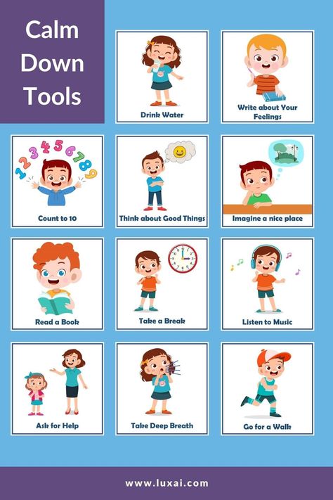 Calm Down Strategies, Emotional Regulation Activities, Teaching Emotions, Emotion Chart, Paracord Ideas, Social Emotional Activities, Calming Strategies, Tips For Parents, Emotional Child