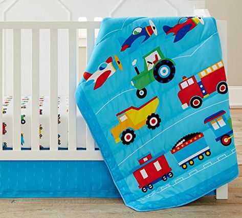 Cars Trains and Trucks 3 Pc Crib Set under $40! Baby Room Decorating for boys (affiliate link) Mermaid Bedding, Crib Comforter, Crib Bedding Boy, Baby Boy Cribs, Best Crib, Boys Crib, Toddler Bed Set, Crib Toddler Bed, Crib Skirt