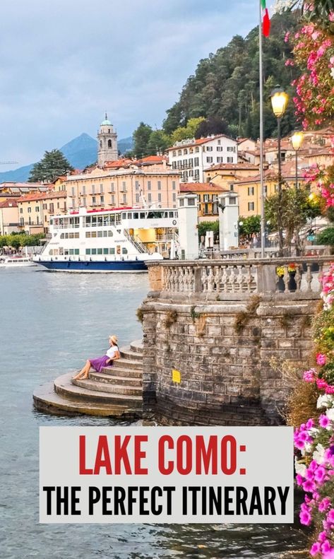 If you’re looking for a dreamy and relaxing getaway in Italy, look no further than Lake Como. This stunning lake is surrounded by picturesque towns, historic villas, and lush gardens. In this 3-day itinerary, you’ll discover the best of Lake Como, including what to do, what to see, and where to stay. You’ll also find practical information, a map of the best places to visit, and useful tips to make your trip unforgettable. Don’t miss this ultimate guide to Lake Como, Italy! Lake Como Itinerary, Travel Europe Cheap, Italy Itinerary, Budget Vacation, Lake Como Italy, Como Italy, Perfect Itinerary, Italy Vacation, Northern Italy