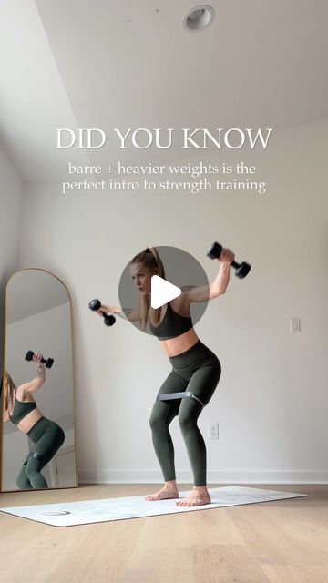 18K views · 1K likes | Adrienne Rabena | Barre Classes + Certification on Instagram: "Full arm + leg workout below 💪🏼 Women can build *strength* without stepping foot in a gym or lifting a barbell.   When you use high resistance training, intelligent sequencing, and time under tension, you get all you need from your workouts. Just 20-30 min a day 4-ish times a week to live longer😳   And if you’re raising a family, having those at home alternatives that build strength without needing fancy equipment or a gym changes everyyything.   So if you don’t know where to start - I got you! This month I’m sharing 30 days of Signature Barre Eclipse. We do low impact, high intensity workouts using light weights and booty bands to build strength. Try this arm sequence as a sampler into our style of wo Arm And Leg Workout, Time Under Tension, Strenght Training, Tricep Kickback, Barre Classes, Build Strength, High Intensity Workout, Resistance Training, A Gym