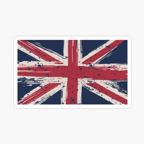 Get my art printed on awesome products. Support me at Redbubble #RBandME: https://www.redbubble.com/i/sticker/British-flag-by-Rakos-Merch/57416029.EJUG5?asc=u Computer Stickers, Diy Laptop, Computer Sticker, Flag Sticker, British Flag, Homescreen Layout, Place Your Order, Fun Stickers, Flag Design