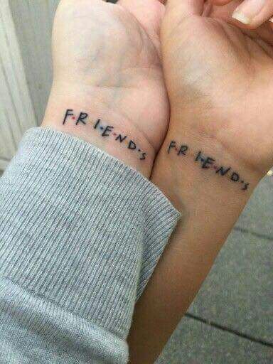 Best friend tat Matching Bff Tattoos, Bestie Tattoos, Matching Friend Tattoos, Small Matching Tattoos, Matching Best Friend Tattoos, Bestie Tattoo, Epic Tattoo, Bff Tattoos, Friendship Tattoos