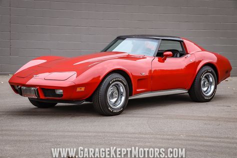 Low miles and impeccable condition make this Corvette worth a second look. 1977 Corvette, 1977 Corvette Stingray, 1971 Corvette Stingray, 1970 Stingray Corvette, 1982 Corvette Stingray, Cars Photography, Classic Car Photography, 1973 Corvette Stingray, C3 Corvette