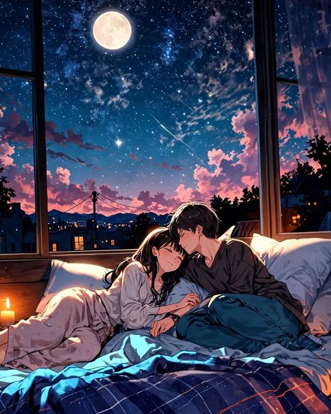 "Under the moonlit sky, with you by my side, every moment feels like a beautiful dream. 🌙💫" Follow for more @mrcai320 #LoveUnderTheStars #MoonlitNights #RomanticMoments #CozyVibes #AnimeArt #Stargazing #CoupleGoals #NightSky #LoveInTheAir #PeacefulNights#digitalart#instadaily Chill Pics, Chizuru Mizuhara, Couple Ideas, Moonlit Sky, Cute Love Wallpapers, No One Loves Me, Romantic Moments, Beautiful Dream, Diamond Print