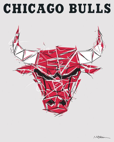 CHICAGO BULLS Chicago Bulls Tattoo, Logo Chicago Bulls, Bull Artwork, Nba Logos, Bulls Wallpaper, Chicago Bulls Logo, Jordan Logo Wallpaper, Harrison Design, Bulls Basketball